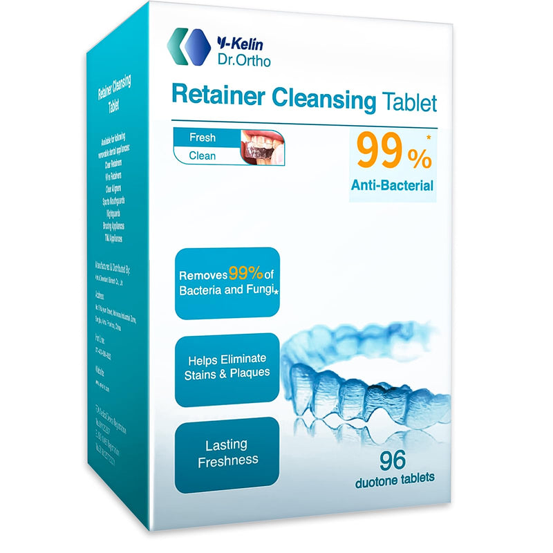 [Australia] - Retainer Cleaner Tablets Invisalign Cleaner Denture Cleaning Tablets,Remove Stains Away,3 Month Nature Supply - Use for Invisible Clear Aligner,Partials Full Dentures,Night Guard,Mouthguard by Y-Kelin Mint 96 Count (Pack of 1) 