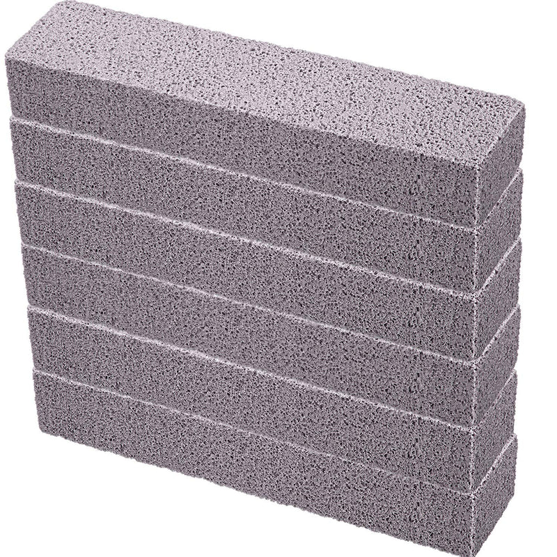 [Australia] - Pumice Sticks Pumice Scouring Pad for Cleaning, Grey Pumice Stick Cleaner for Removing Toilet Bowl Ring, Bath, Household, Kitchen, Spa, Pool, Household Cleaning, 5.9 x 1.4 x 0.9 Inch (6 Packs) 6 