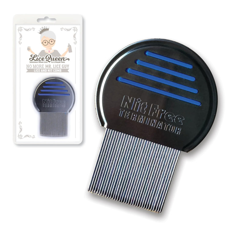 [Australia] - Lice Comb for Kids - Nit Removal, Head Lice Treatment, and More! Professional Stainless Steel Terminator Lice and Nit Comb with Gentle Tips - Woman-Owned Business, Lice Removal Made Easy 