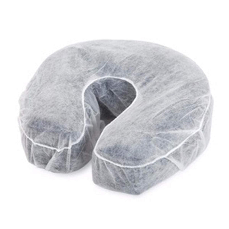 [Australia] - ZMDREAM Pack of 75 Headrest Covers Fitted Disposable Massage Face Rest Cradle Covers White & Black 14*13 Inch 
