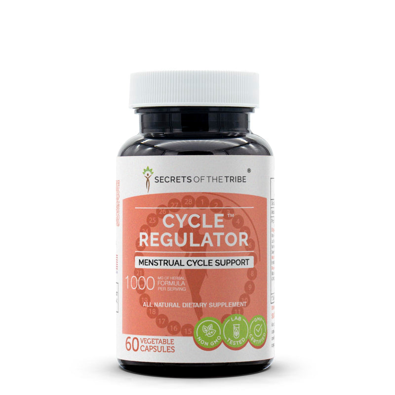 [Australia] - Secrets of the Tribe Cycle Regulator 60 Capsules, 1000 mg, Vitex,Partridgeberry, Lady's Mantle, Black Cohosh, Yarrow, Dong Quai. Women's Health Formula (60 Capsules) 60 Count (Pack of 1) 