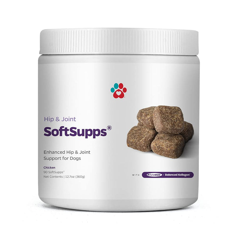 Pet Parents Hip & Joint SoftSupps® - Joint Support Supplement for Dogs with Green Lipped Mussel, Eggshell Membrane, & Glucosamine for Dogs for Dog Joint Pain Relief - 90ct Hip and Joint Chews for Dogs - PawsPlanet Australia
