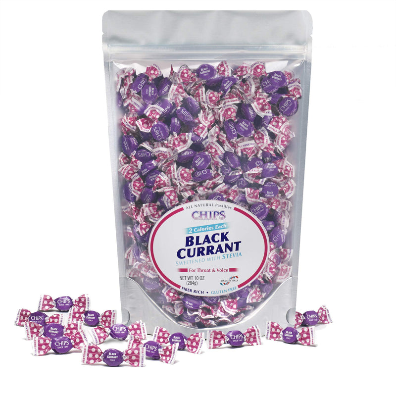 [Australia] - Chips BLACK CURRANT with STEVIA, 10 oz. ‚ÄúShare‚Äù Pack - Classic Italian Pastilles 
