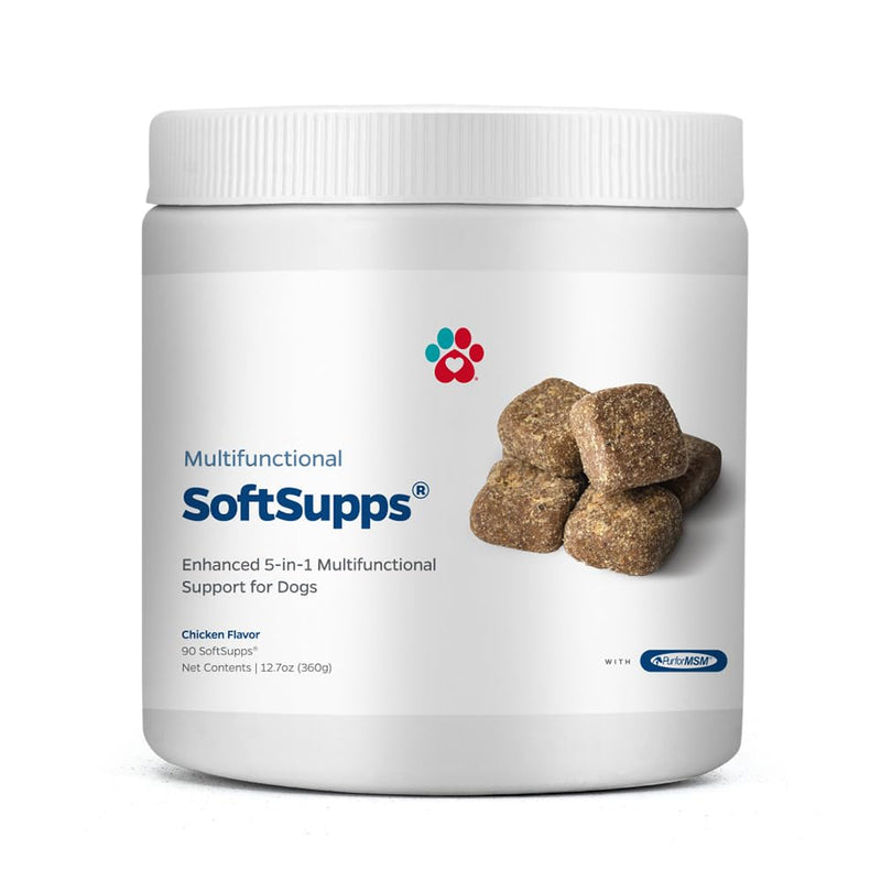Pet Parents® Multifunctional SoftSupps® Multivitamin for Dogs w/Glucosamine Chondroitin for Dogs, Salmon Oil for Dogs, Probiotics for Dogs - Dog Multivitamin for Dog Immune Support, 90ct Dog Vitamins - PawsPlanet Australia