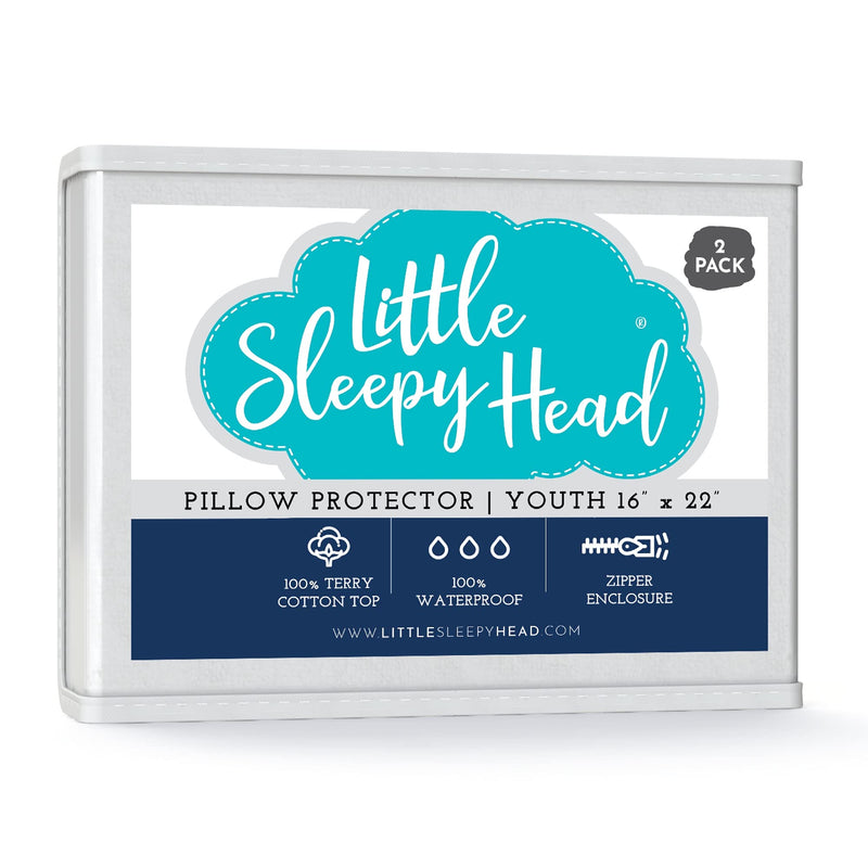 [Australia] - Little Sleepy Head Youth Pillow Protector 16x22 (2-Pack) Youth (2-Pack) 