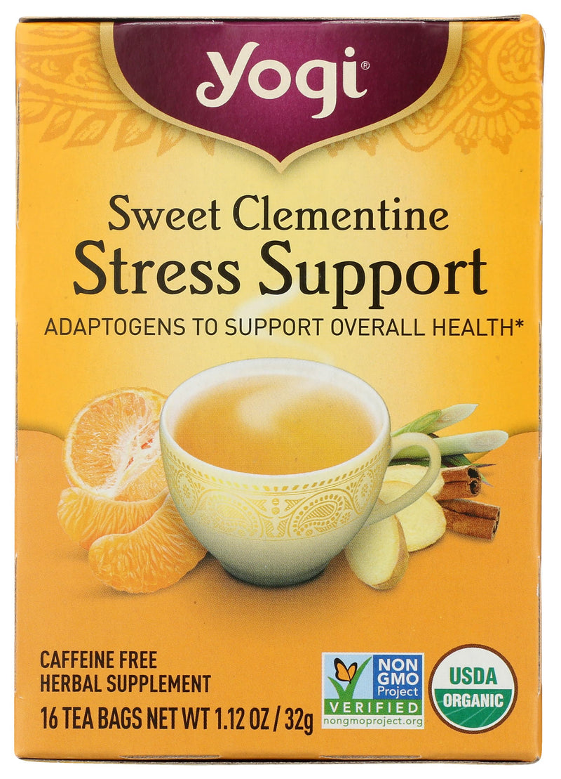 [Australia] - Yogi Tea Organic Sweet Clementine Stress Support Supplement, 16 Count 