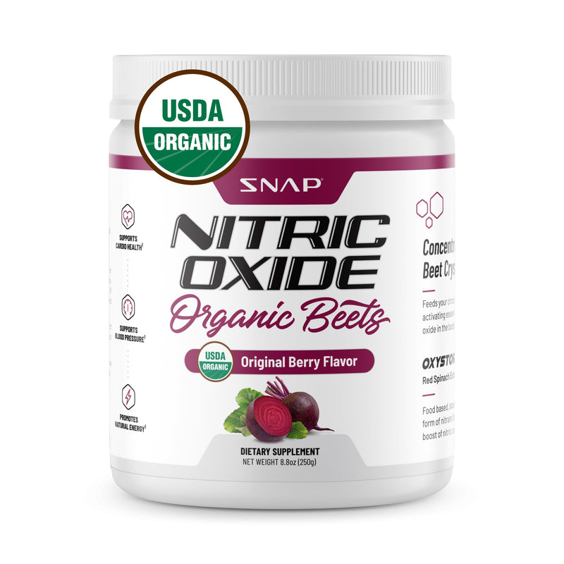 [Australia] - Snap Supplements USDA Organic Beet Root Powder, 3-in-1 Nitric Oxide Supplement, Support Healthy Blood Circulation, 250g (Mixed Berry) Original Berry 