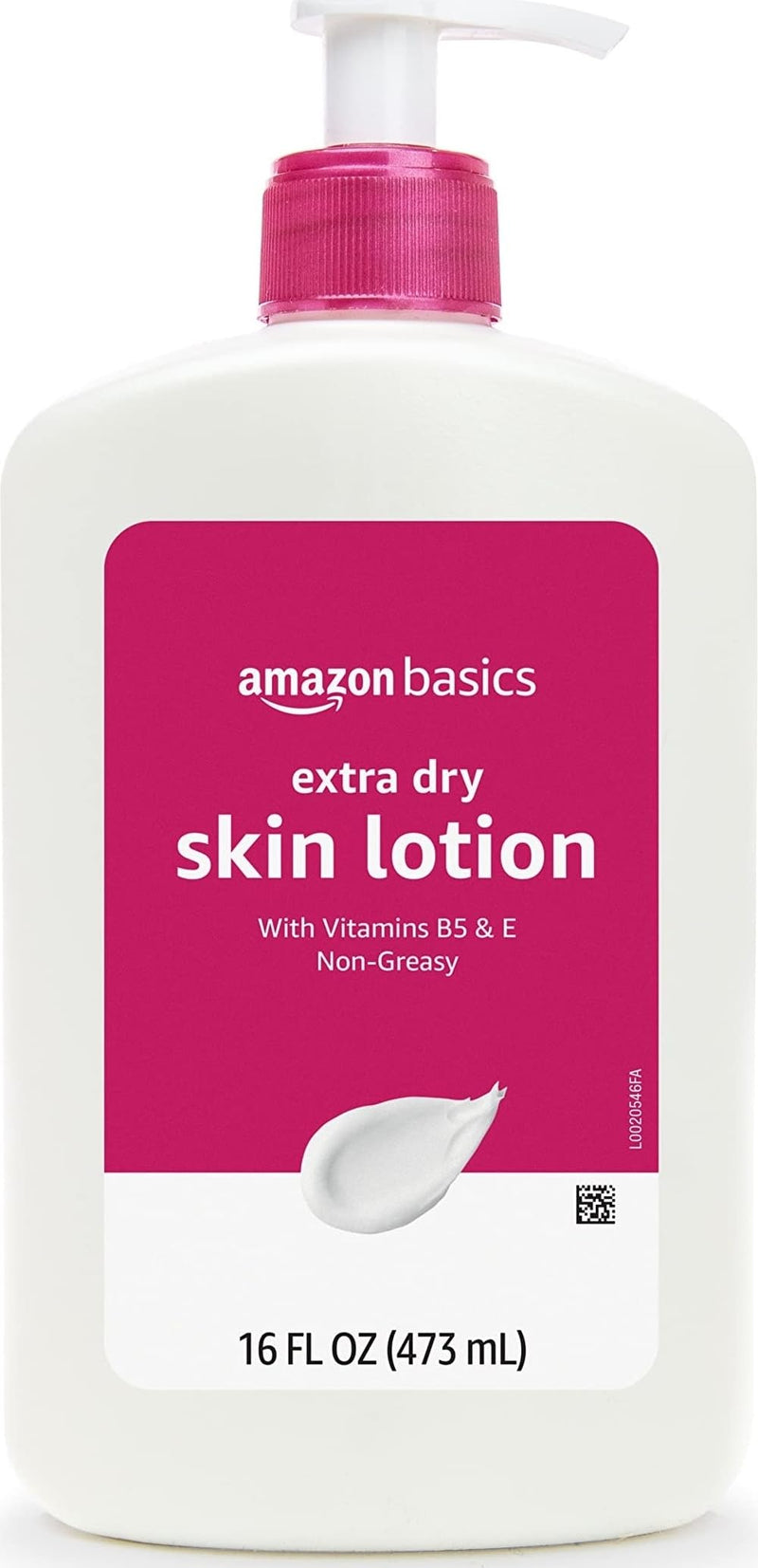 Amazon Basics Body Lotion For Dry Skin with Vitamins B5 & E, Clean Scent, 16 fl oz (Previously Solimo) 16 Fl Oz (Pack of 1)