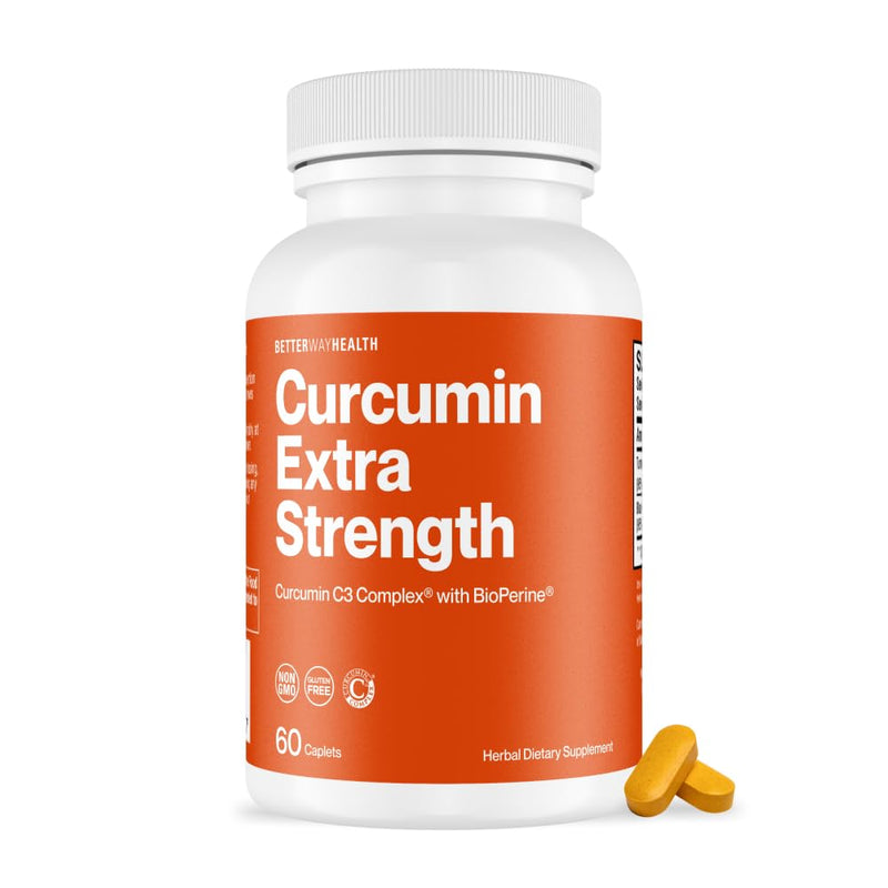 [Australia] - Better Way Health‚Ñ¢ - Curcumin Extra Strength - Turmeric Curcumin C3¬Æ Complex + BioPerine¬Æ Black Pepper Extract - Promotes Joint & Immune Health - 1000mg/60 Caplets 