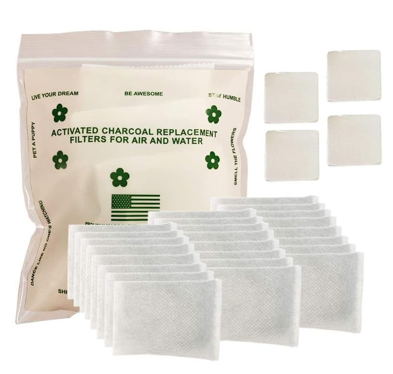 [Australia] - Green Piece® 24 Pack Overstuffed All-Natural Diaper Pail Deodorizer | Activated Charcoal Air Purifier Compatible with Diaper Pails, Shoe Closets, Trash Cans, Pets - Made in The USA by Green Piece 24 Count (Pack of 1) 