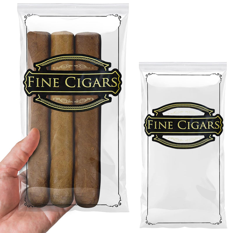 [Australia] - APQ Clear Cigar Bags Plastic, 5 x 10 Inches. 100 Pack Clear Plastic Cigar Bags with Zipper Closure. Durable 2 Mil Cigar Plastic Sleeve. Resealable Cigar Bag for Storing, Packing Cigars 5" x 10" / 2 mil / 100 Pack 