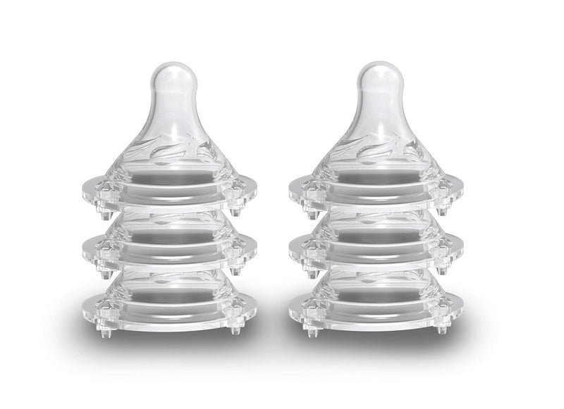 [Australia] - Avima Baby Silicone Nipples for Wide Neck Bottles, Fast Flow 6 Months+ (Set of 6) 