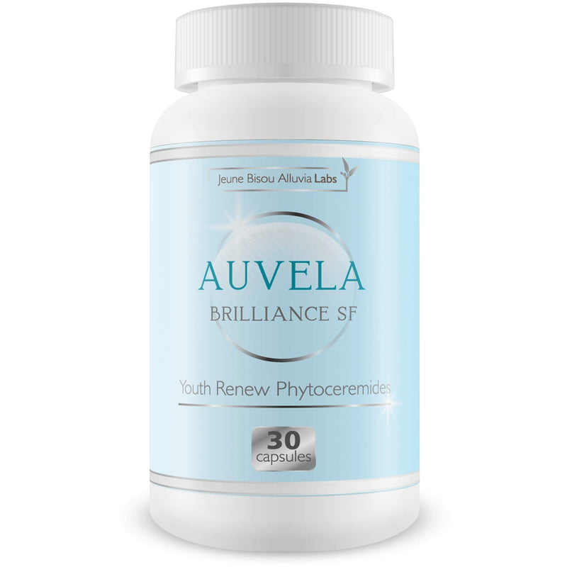 Auvela Brilliance SF - Youth Renew Phytoceramides - Hydrate Your Skin - Promote a More Youthful Appearance and Smoothness - Help Prevent The Appearance of Aging - Ageless by Jeaune Bisou Alluvia Labs