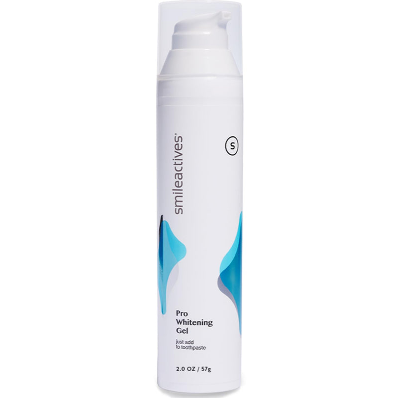 [Australia] - Smileactives Teeth Whitening Gel for Toothpaste with Clinical-Grade Hydrogen Peroxide, Tooth Stain Remover for White Teeth, Dentist Quality Pro Whitening Gel to Remove Coffee Stains, 2 oz Bottle 2 Fl Oz (Pack of 1) 