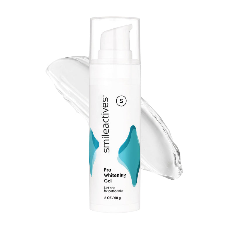 Smileactives Teeth Whitening Gel, Hydrogen Peroxide, Add to Toothpaste | Removes Coffee Stains & Discoloration, Long-Lasting Results, Whiter Smile 2 Ounce (Pack of 1)