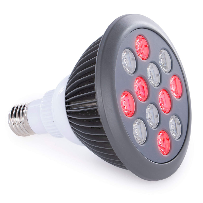 [Australia] - Red Light Therapy Device Red Near Infrared 660nm 850nm. 12 LEDs. High Irradiance for Skin Health, Pain Relief, Anti Aging, Muscle Recovery, Performance, Energy. Handheld, Power Cord Included. HG24. Red / Nir 