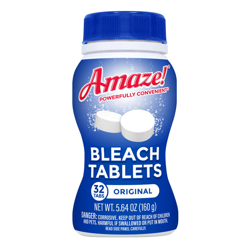 [Australia] - AMAZE Ultra Concentrated Bleach Tablets [32 tablets] - Original Scent - for Laundry, Toilet, and Multipurpose Home Cleaning. No Splash Liquid Bleach Alternative 