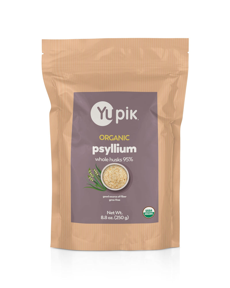 [Australia] - Yupik Organic Whole Husk Psyllium 95% Superfood, 8.8 Ounce, Non-GMO, Vegan, Gluten-Free 8.8 Ounce (Pack of 1) 