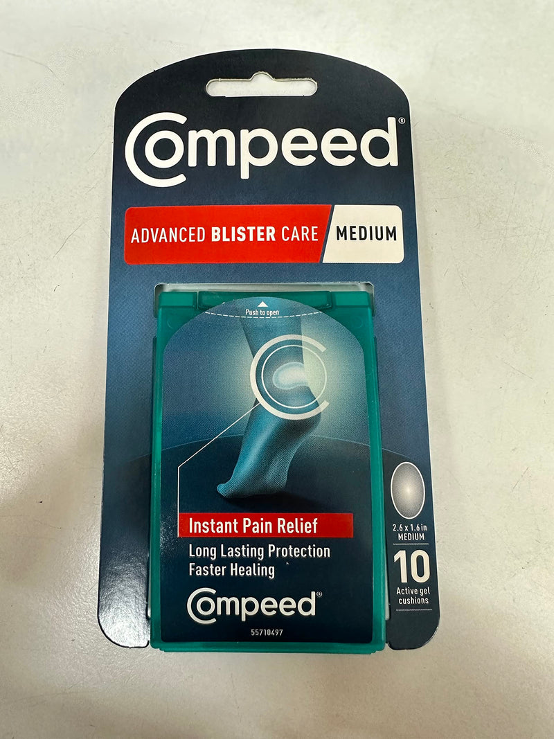 [Australia] - Compeed Advanced Blister Care Cushions, 10 Count Medium (1 Pack) 