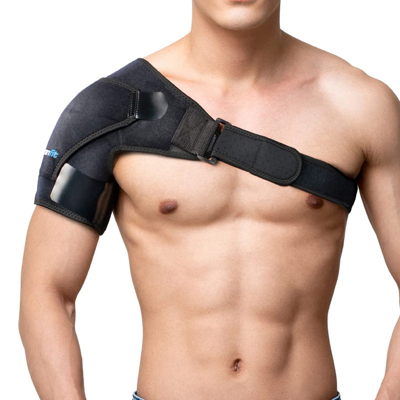 [Australia] - Recovery Shoulder Brace and Arm Sling for Men & Women, Shoulder Compression for Injury Relief and Adjustable Comfort, Right/Left 