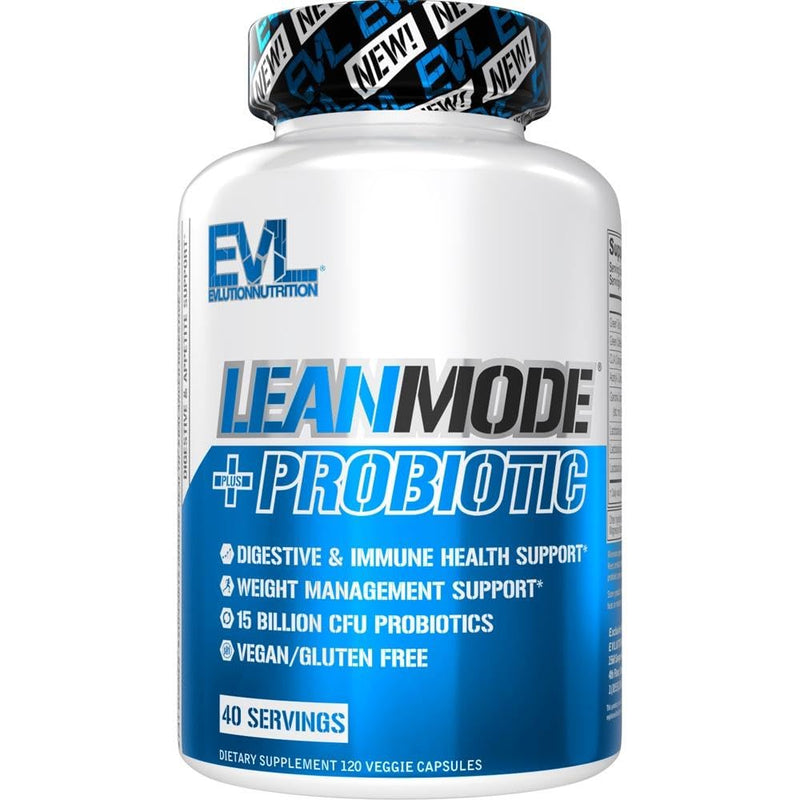[Australia] - Evlution Nutrition Leanmode + Probiotic, Advanced Probiotic Capsule Supplement, 15 Billion CFUs per Serving, Digestive Support & Gut Health (40 Servings) 120 Count (Pack of 1) 