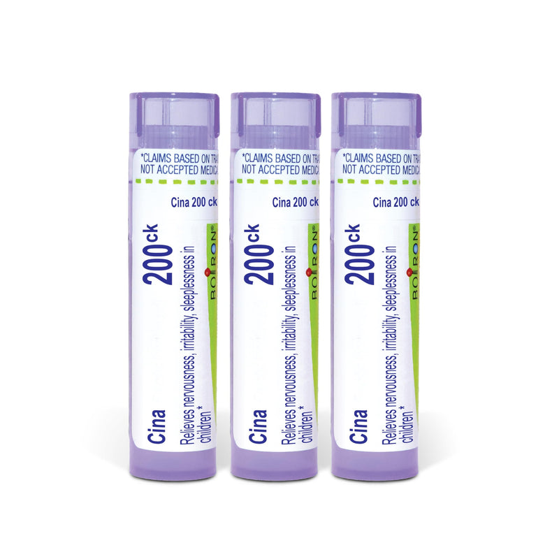 Boiron Cina 200Ck Homeopathic Medicine for Nervousness, Sleeplessness in Children - Pack of 3 (240 Pellets)