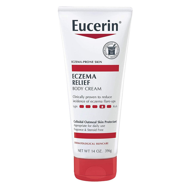 [Australia] - Eucerin Eczema Relief Body Cream, Eczema Cream with Colloidal Oatmeal, Ceramide-3 and Licorice Root Extract, 14 Oz Tube 
