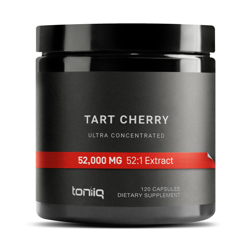 [Australia] - Toniiq Ultra High Strength Tart Cherry Capsules - 52,000mg 52x Concentrated Extract - Highly Concentrated and Bioavailable - 120 Capsules 