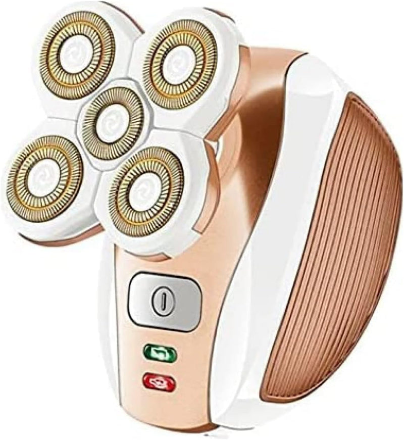 [Australia] - Electric Leg Shaver for Women - Rechargeable Painless Lady Razor for Leg Face Lips Body Underarms Armpit - Female Cordless Bikini Trimmer Gold 