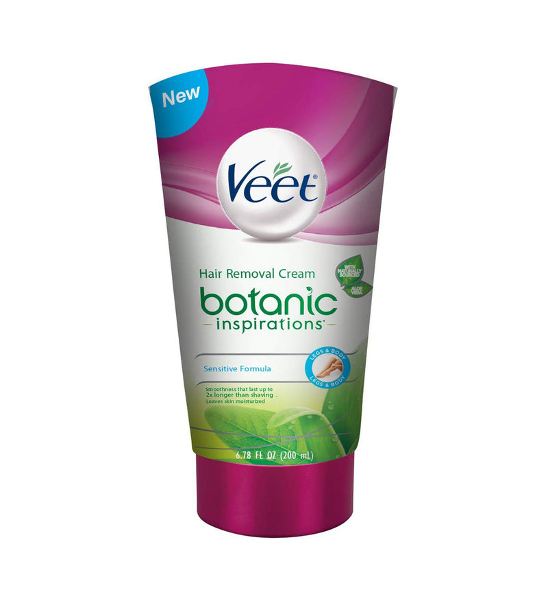 [Australia] - Veet IQO Veet botanic inspirations hair remover cream 6.78 fluid ounce, Pink, 6.78 Fl Oz (Pack of 4) 