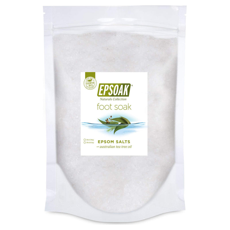 [Australia] - Tea Tree Oil Foot Soak with Epsoak Epsom Salt - 19 lb. Bulk Bag Made in USA 19 Pound (Pack of 1) 