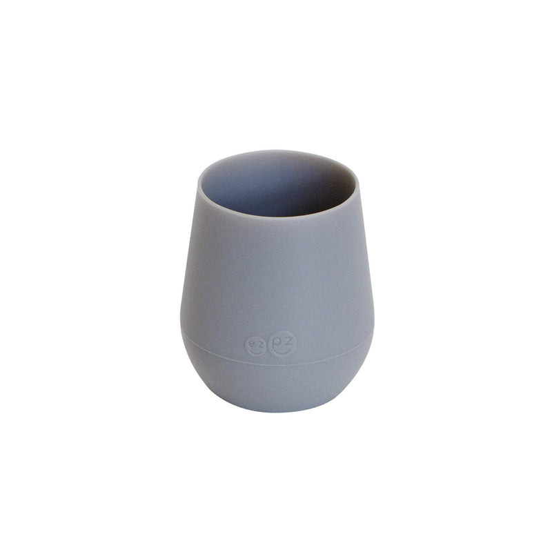 [Australia] - ezpz Tiny Cup (Gray) - 100% Silicone Training Cup for Infants - 4 months + - Designed by a Pediatric Feeding Specialist - Baby-led Weaning Essentials & Baby Gifts 6 Months+ Gray 