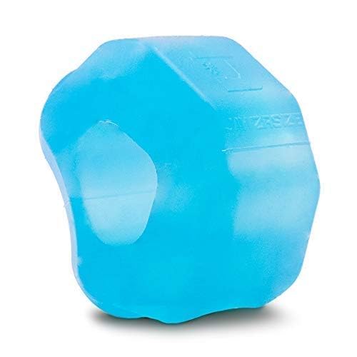 [Australia] - Jawzrsize Pop 'N Go Jaw, Face, and Neck Exerciser - Define Your Jawline, Slim and Tone Your Face, Look Younger and Healthier - Helps Reduce Stress and Cravings - Facial Exerciser Beginner Blue 