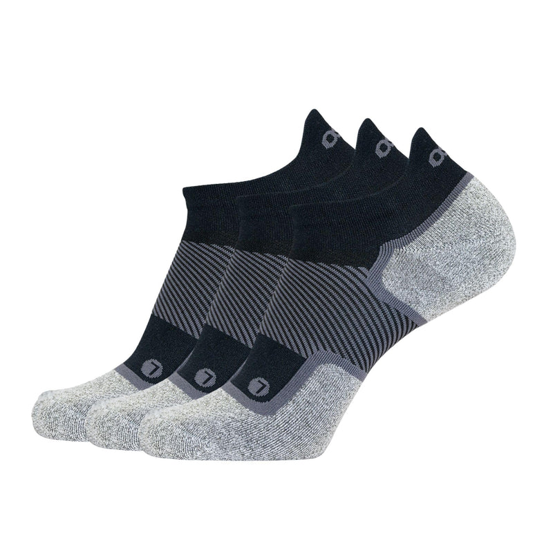 [Australia] - OrthoSleeve Diabetic & Neuropathy Socks (3 Pack) Large Black No Show 