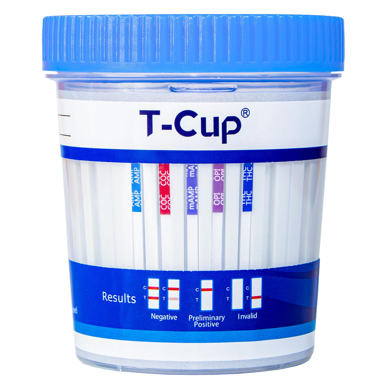 [Australia] - Prime Screen-5 Panel Multi Drug Urine Test Cup (AMP,COC,mAMP/MET,OPI,THC) T-Cup -[5 Pack]-TDOA-254 