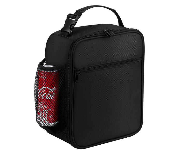 [Australia] - Lunch Box for Men Youth Kid Boys Girls Teen Adult - Reusable Lunch Bag Men - Insulated Small LunchBox Black 