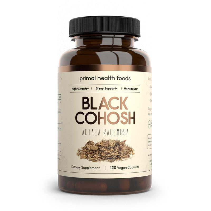 [Australia] - Organic Black Cohosh 1000 mg 60 Servings | Menopause, Night Sweats and Sleep Support | Vegetarian, Organic, Non-GMO & Gluten Free 