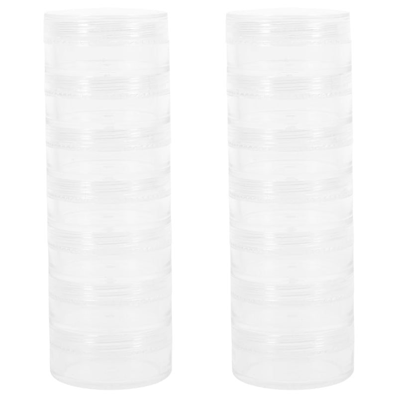ARTIBETTER 2-Pack 7 Day Organizer Weekly Pill Case Large Travel Medication Compartments Medicine Storage Box for Vitamins Small Earrings Home Office Travel