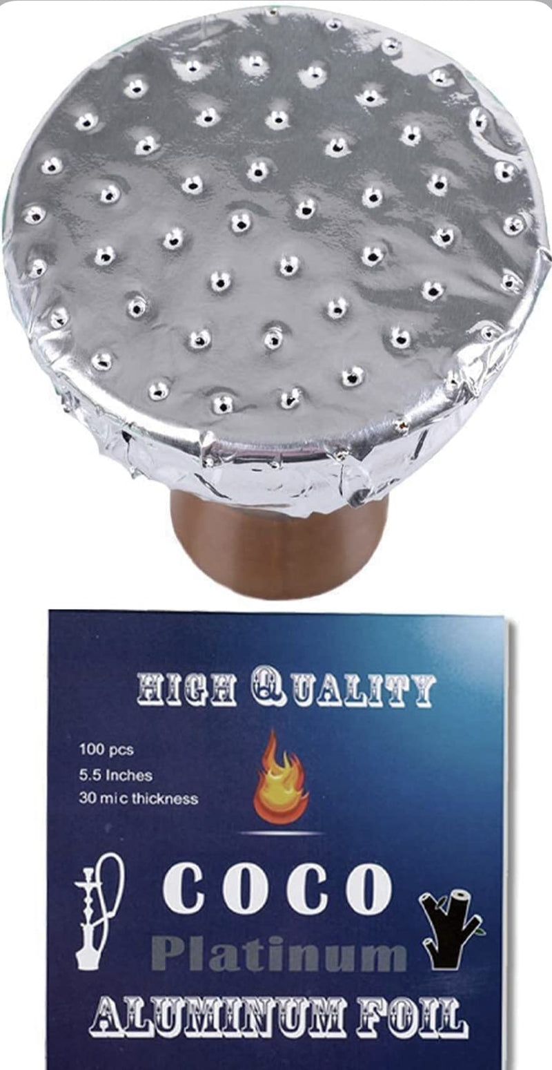 [Australia] - PLATINUM Edition of Foil with Holes 3mil Thickness , Aluminum Foils Pre-Punched, Heavy Aluminum Precut Foil 5.5 Inches Wide (100 Foil Sheets) 