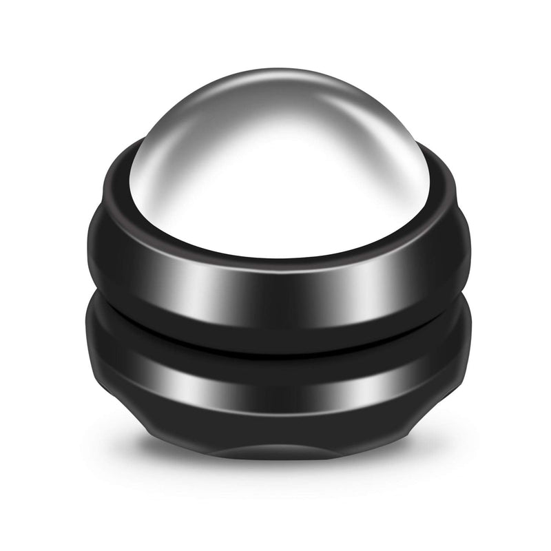 [Australia] - Cold Massage Roller Ball - Stocking Stuffers Gifts for Men Women Teens Boys，Stays Cold for 6 Hours,Sports Fitness Relaxations Gift,Rapidly Relieve Muscle Pain and Tension Black 1 Count (Pack of 1) 