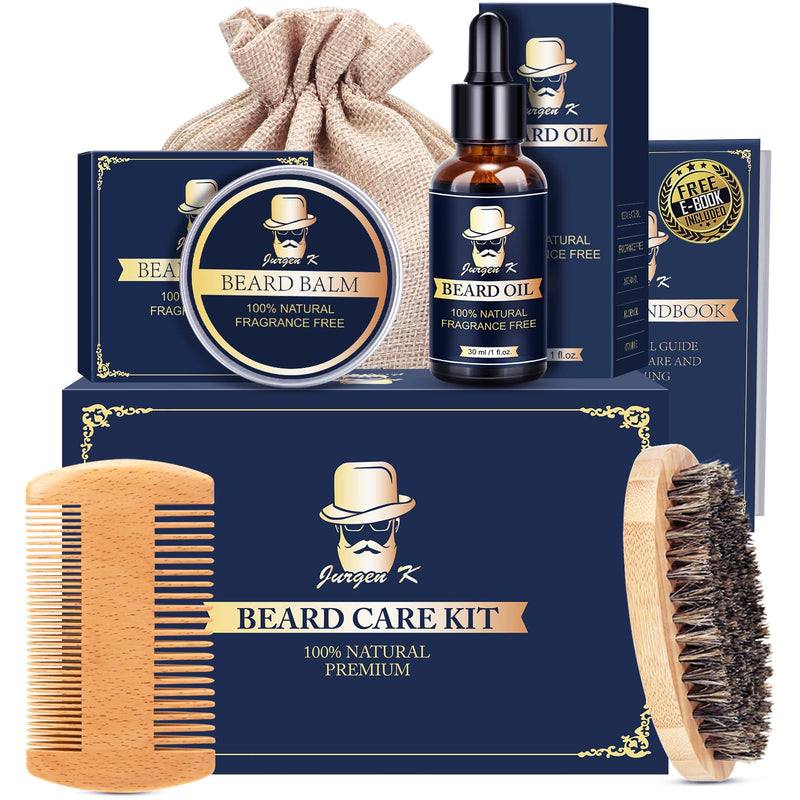 [Australia] - Gifts for Men, Beard Kit for Men's Daily Grooming, Moisturize & Soften Facial Hair, Anniversary | Birthday Gifts | Christmas Gifts, Stocking Stuffers for Adult Men Husband Dad Boyfriend Beard Grooming 