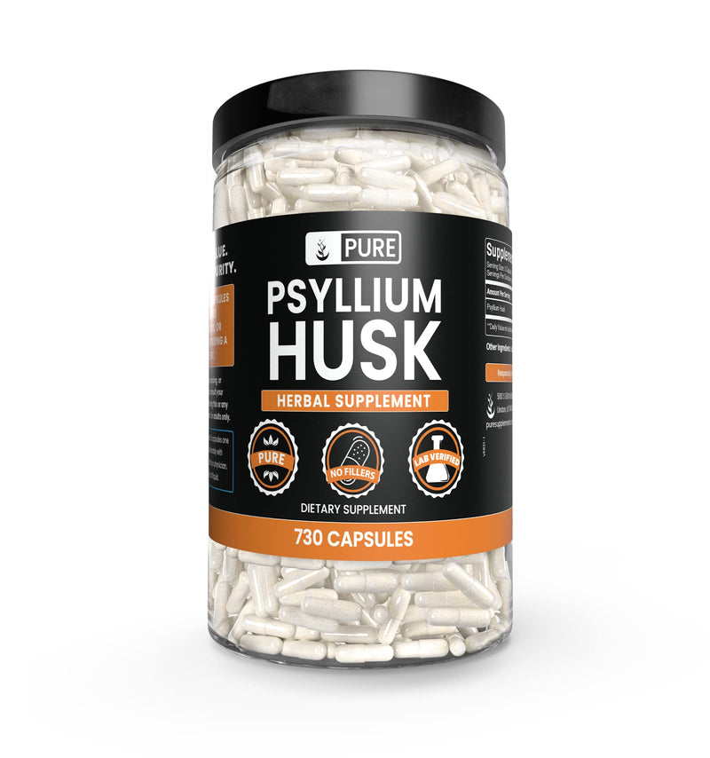 Pure Original Ingredients, Psyllium Husk, 730 Capsules | For ingredient-focused supplementation 730 Count (Pack of 1)