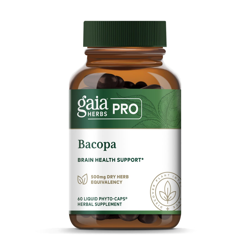 [Australia] - GAIA HERBS PRO Bacopa - Brain Health & Nootropic Support - 60 Liquid Phyto-Caps (30 Servings) 