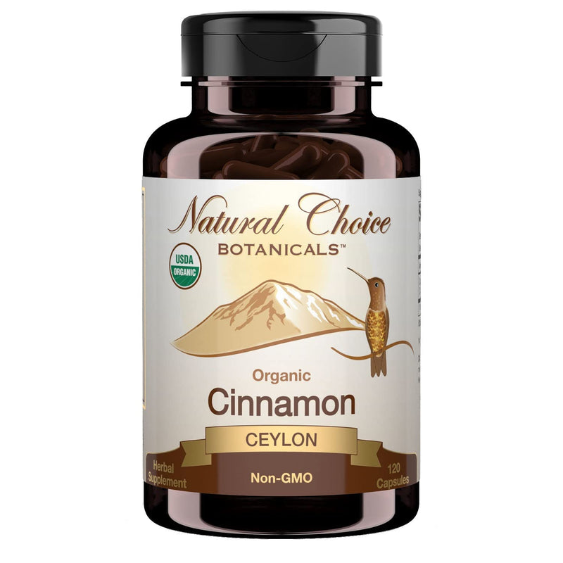 [Australia] - USDA Certified Organic Ceylon Cinnamon Capsules, Non-GMO Verified Supplement - 120 Capsules, 2 Month Supply 