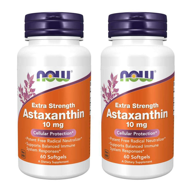[Australia] - NOW Foods Astaxanthin 10mg 60 SoftGels (2 Pack) 