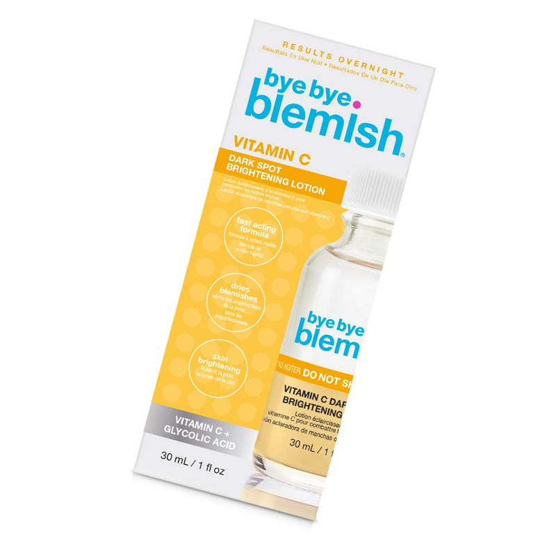 Bye Bye Blemish Dark Spot Lotion Vitamin C | Assists with Drying Blemishes and Brightening Skin | Fast Acting Solution | 1 Fl Oz 1 Fl Oz (Pack of 1)