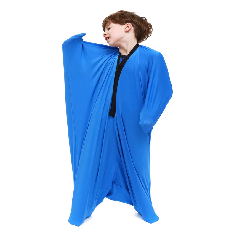 [Australia] - SANHO Dynamic Movement Sensory Sock Body Sock,Small,3-5 Years, 40" H x 27" W,Good for Height:30"-41",Updated Version,Blue Blue Small 