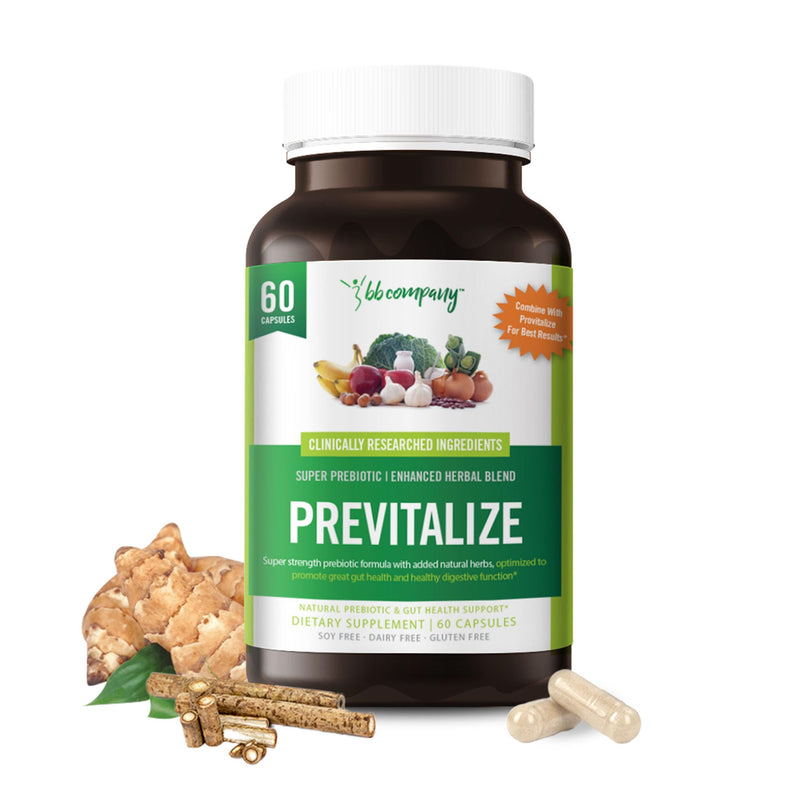 [Australia] - Previtalize | Prebiotics for Women, Prebiotic Fiber for Gut Health | Supports Smoother Menopause | Complement to Probiotics and Provitalize - 60 Caps Unflavored 60 Count (Pack of 1) 