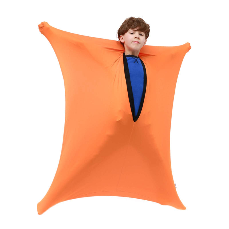 [Australia] - SANHO Dynamic Movement Sensory body Sock,Medium,Good for Height:41"-51",For Autistic & Sensory Processing Disorders,Updated Version,Orange. Orange Medium 