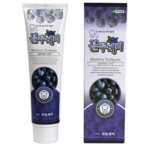[Australia] - Hanil Blueberry Toothpaste 6.3oz(180g) (Pack of 2) - Korean Oral Care 